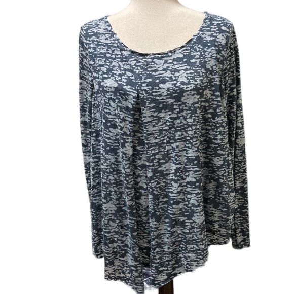 Sundance Dreamer blue and blue layered long sleeve tunic, top size small - Picture 2 of 8